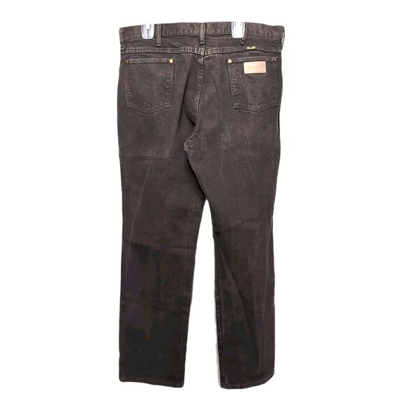 Wrangler 936KCL Cowboy Cut Jeans Mens 38x32 Actual 36.75x31.5 Brown Western USA - Picture 13 of 14